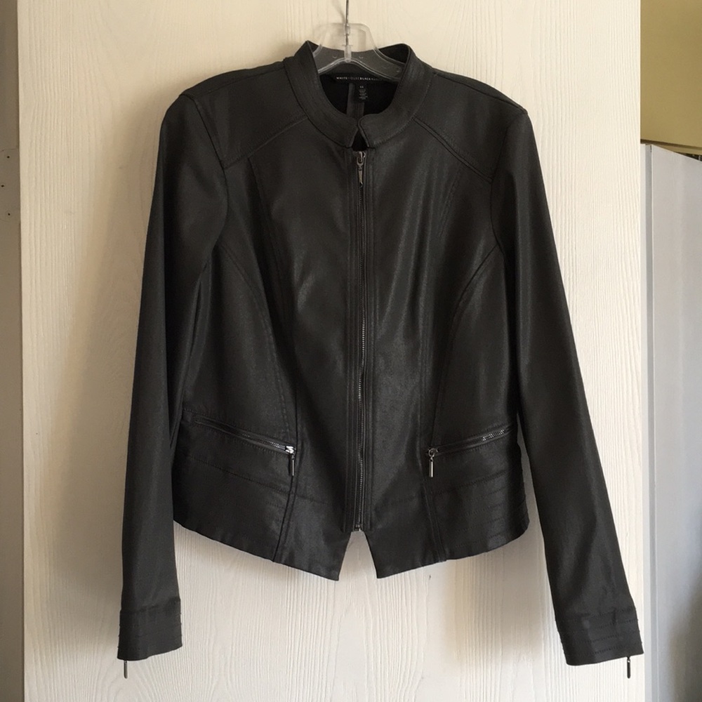 White House Black Market gray fitted jacket